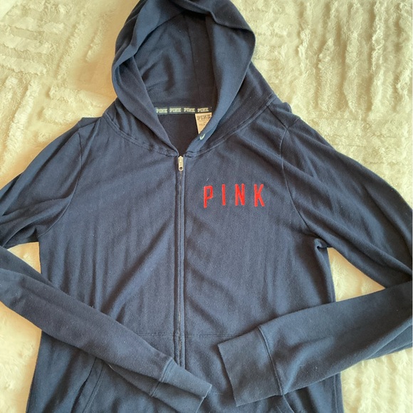 PINK Victoria's Secret St. Louis Cardinals zip  up with Red Sequin Design - Picture 4 of 4